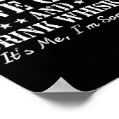 Einige Mädchen Liebe Gewehre trinken Whiskey sein Poster (Ecke)