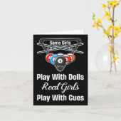 Einige Mädchen spielen mit Puppen, echte Girls spi Karte (Gelbe Blume)