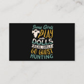 Einige Mädchen spielen mit Puppen, echte Mädchen g Visitenkarte (Rückseite)