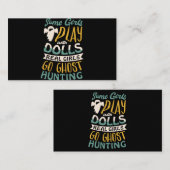 Einige Mädchen spielen mit Puppen, echte Mädchen g Visitenkarte (Vorne/Hinten)