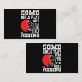 Einige Mädchen spielen mit Puppen, echtes Mädchen Visitenkarte (Vorne/Hinten)