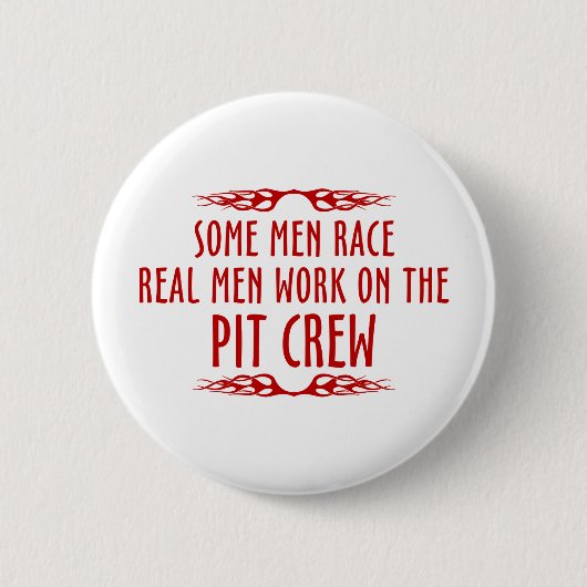 Einige Männer arbeiten an der Pit-Crew. Button (Vorderseite)