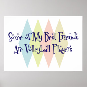 Einige meiner besten Freunde sind Volleyballspiele Poster