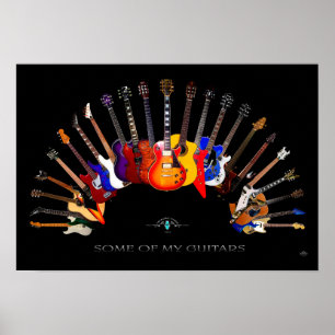 Einige meiner Gitarren ~ SolidSpaceStudio seit 198 Poster