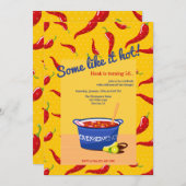 Einige mögen es heißen Chili Einladung (Vorne/Hinten)