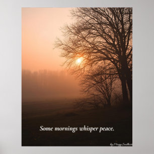 Einige Morgen flüstern Frieden – Winter Calm Art P Poster