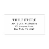 Einige nennen die Zukunft Mr. und Mrs. Rücksendead Permastempel (Design)