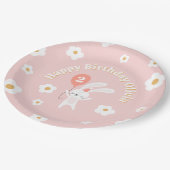 Einige Niedliche Retro-Kindergeburtstag-Party Pappteller (Schrägansicht)