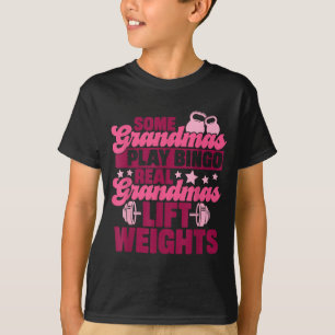 Einige Omas spielen Bingo, echte Omas heben Gewich T-Shirt