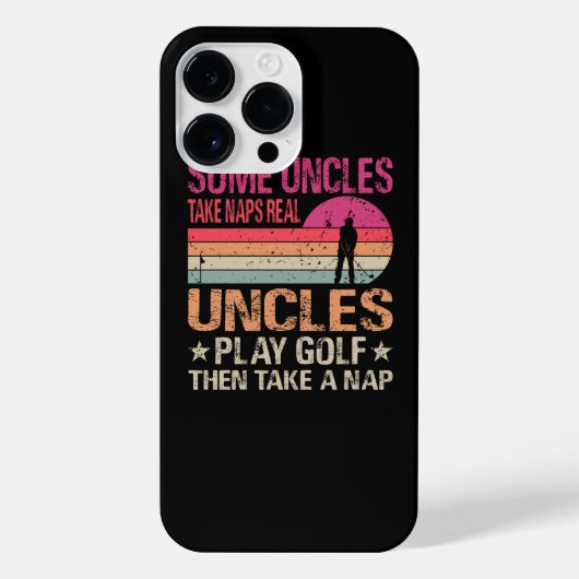 Einige Onkel nehmen Nickerchen Real Uncles spielen iPhone Hülle (Rückseite)