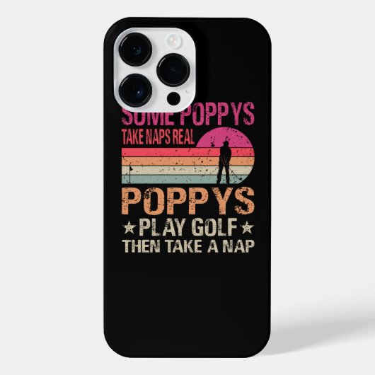 Einige Popps nehmen Nickerchen Real Poppys Golf da iPhone Hülle (Rückseite)