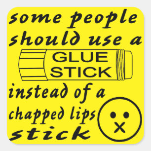 Einige PPL sollten einen Kleberstift für kappte L Quadratischer Aufkleber