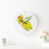 Einige Rose Große Wanduhr (Zuhause)