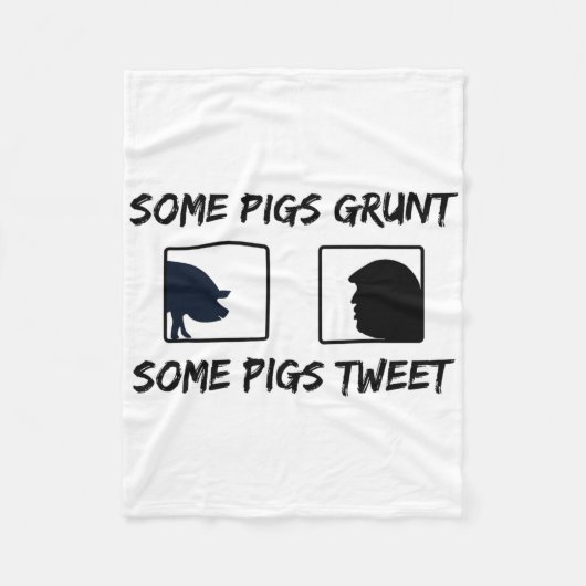 Einige Schweine grunzen Fleecedecke (Vorderseite)