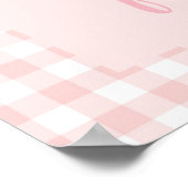 Einige Sonne ist ein rosa erster Geburtstag Poster (Ecke)