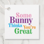 Einige sonnige Gedanken, dass du ein großes Osterg Geschenkanhänger (Vorderseite)