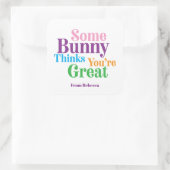 Einige sonnige Gedanken, dass du ein großes Osterg Quadratischer Aufkleber (Tasche)