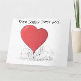 Einige sonnige Lieben, die Sie Big Red Heart Card Karte