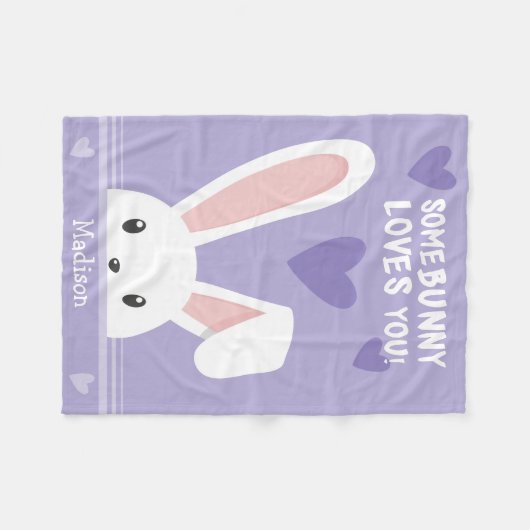 Einige sonnige Lieben, die Sie Niedliche Herzen Ki Fleecedecke (Vorderseite (Horizontal))