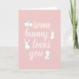 Einige sonnige Lieben niedlich Osterhase Feiertagskarte