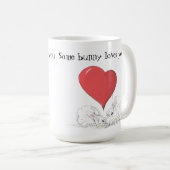 Einige sonnige Lieben Sie Big Red Heart Kaffee Tas Kaffeetasse (VorderseiteRechts)