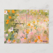 Einige sonnige Lieben Sie Mr. & Mrs. Postcard Postkarte (Rückseite)