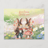 Einige sonnige Lieben Sie Mr. & Mrs. Postkarte (Vorderseite)