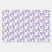 Einige sonnige Lieben Sie Niedliche Herzen Lila Va Geschenkpapier Set (Vorderseite 3)