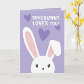 Einige sonnige Lieben Sie Niedliche Herzen Lila Va Karte (Gelbe Blume)