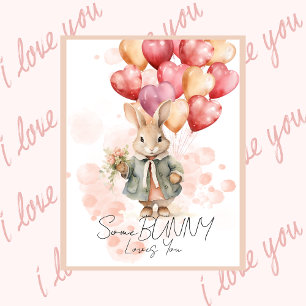 Einige sonnige Lieben Sie Valentines Red Heart Car Feiertagspostkarte