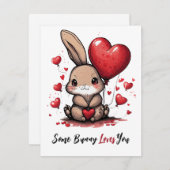 Einige sonnige Lieben Sie valentinisch Feiertagskarte (Vorne/Hinten)