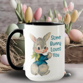 Einige sonnige Lieben Sie Vintage Kaninchen Ostern Tasse