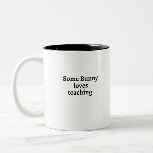 Einige sonnige Lieben unterrichten Zweifarbige Tasse (Links)