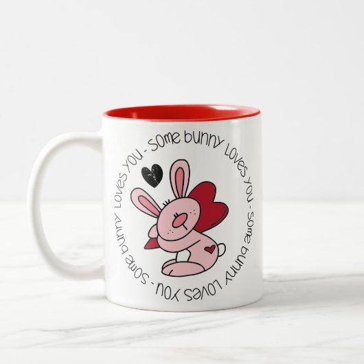 Einige sonnige Lieben Zweifarbige Tasse (Links)