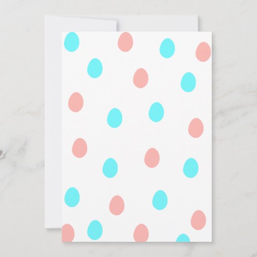 Einige sonnige Special Gender Reveal Party Einladung (Rückseite)