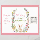 Einige sonnige Wildblume Geburtstag Chip Bag Wrapp Flyer (Vorne)