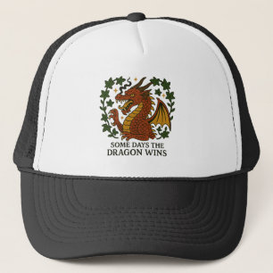 Einige Tage gewinnt der Drache Truckerkappe