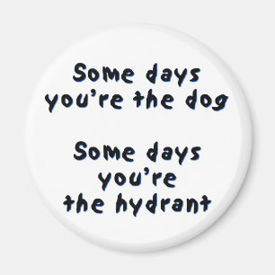 Einige Tage sind Sie der Hund Magnet