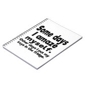 Einige Tage überrasche mich ich Notizblock (Linke Seite)