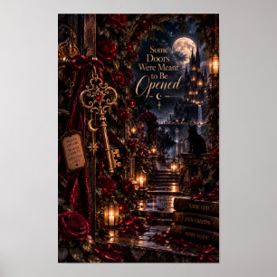 Einige Türen sind dazu bestimmt Gotische Wandkun Poster