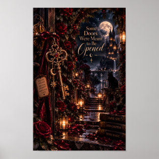 Einige Türen sind dazu bestimmt | Gotische Wandkun Poster