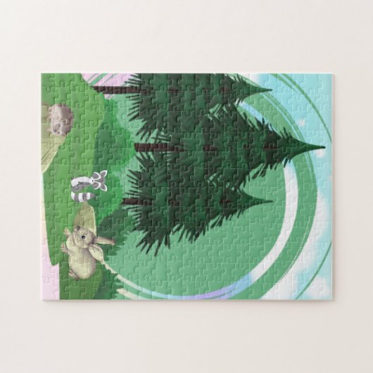 einige Waldfreunde Puzzle (Horizontal)