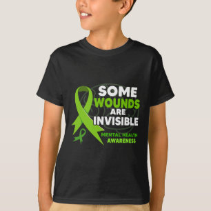 Einige Wunden sind unsichtbare Ribbons psychische T-Shirt