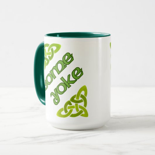 Einige Yoke - irisches Funny Design Tasse (Vorderseite Links)