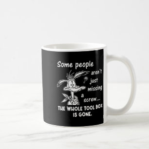 Einigen Menschen fehlt nicht nur eine Schraube, da Kaffeetasse