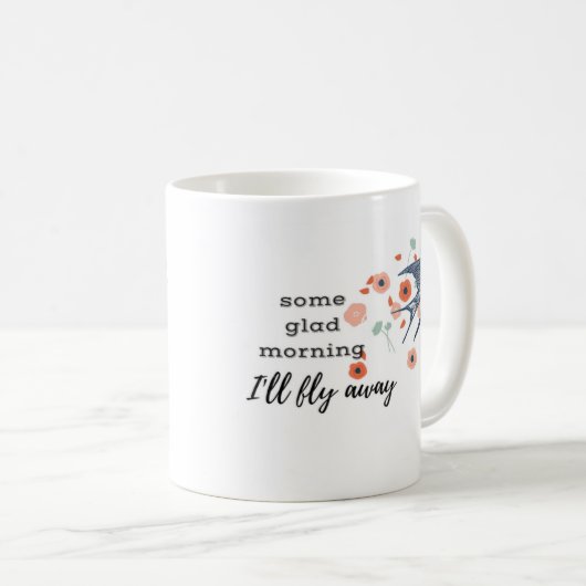 Einiger froher Morgen fliege ich Kaffeetasse (VorderseiteRechts)