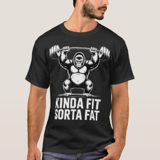 Einigermaßen Fit Ein Bisschen Fett Lustige Fitness T-Shirt