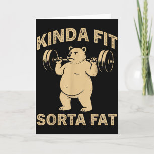 Einigermaßen Fit Ein Bisschen Fett Lustiger Fitnes Karte