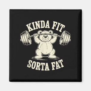 Einigermaßen Fit Etwas Fett Lustiger Fitnessstudio Magnet