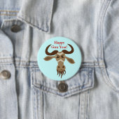 Einiges Gnu Stuff_Gwendolyn Gnu_Happy Gnu-Jahr! Button (Beispiel)